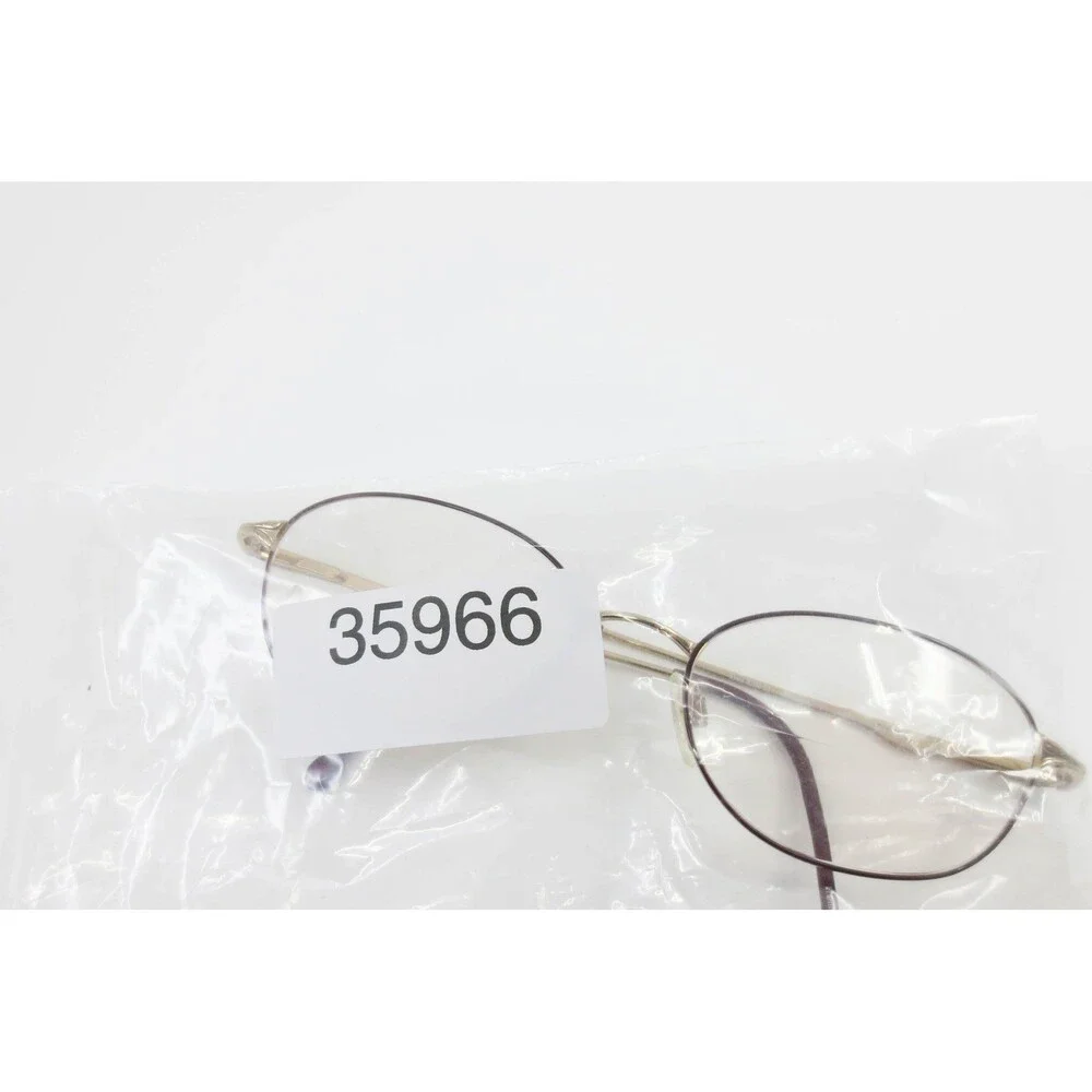 Marchon Tres Jolie 31 Eyeglasses Wine Gold Oval Frames Filigree Temples 140mm